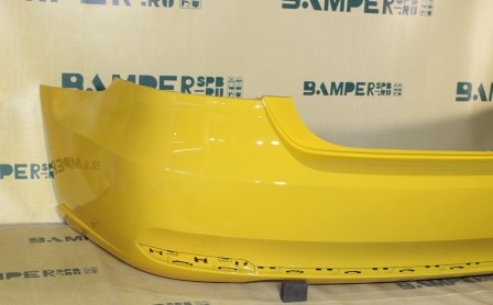 Бампер задний Volkswagen Polo 5 2015-2020 седан H5, LD1E Savanna Yellow Желтый