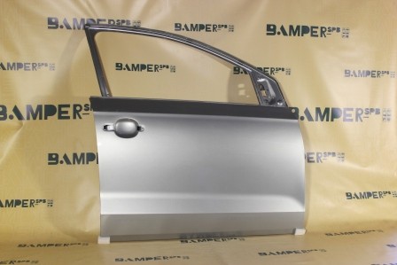 Дверь передняя правая Volkswagen Polo 5 2010-2020 K5, LB7W, B7W Tungsten Silver Серебристый