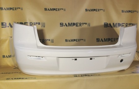 Бампер задний Mitsubishi Lancer 10 2007-нв седан W37, 3E Frost White Белый Т.