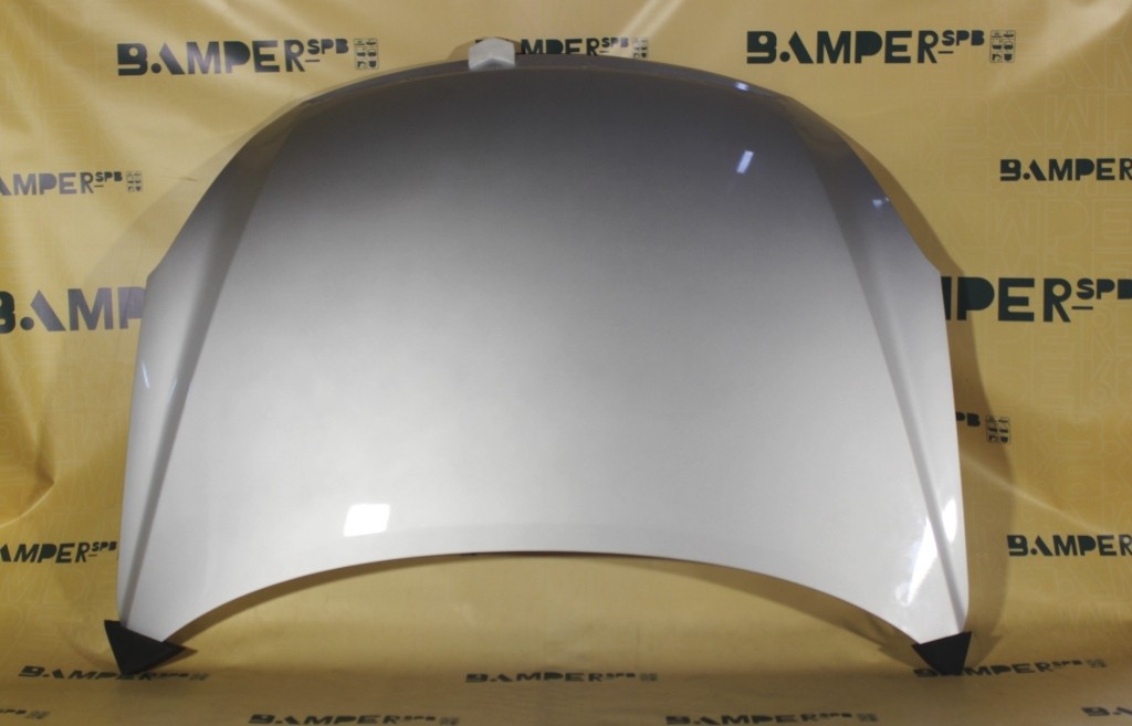 Капот Nissan Almera G15 2012-2019 ZBD Platinum Silver Серебристый