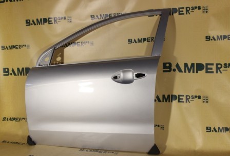 Дверь передняя левая Kia Rio 3 QB 2011-2017 RHM Sleek Silver Серебристый