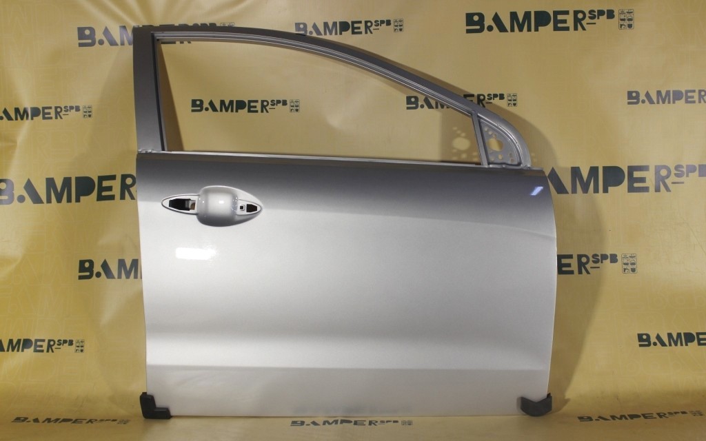 Дверь передняя правая Kia Rio 3 QB 2011-2017 RHM Sleek Silver Серебристый