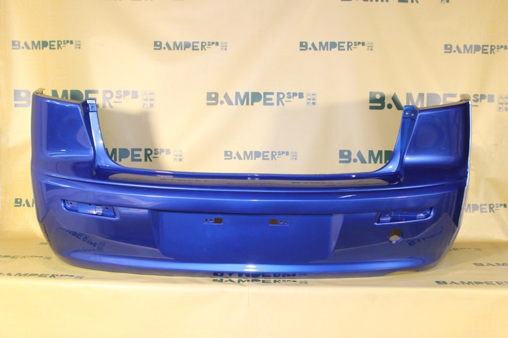 Бампер задний Mitsubishi Lancer 10 2007-нв седан D06 Octane Blue Синий