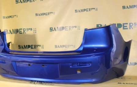 Бампер задний Mitsubishi Lancer 10 2007-нв седан D06 Octane Blue Синий