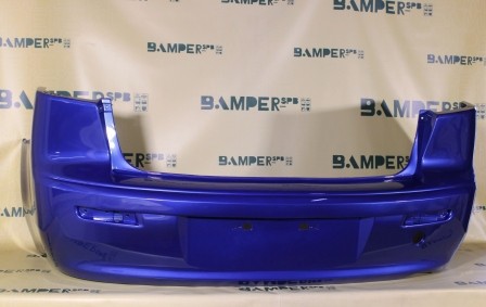 Бампер задний Mitsubishi Lancer 10 2007-нв седан D06 Octane Blue Синий
