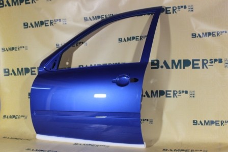 Дверь LADA Granta / LADA Granta FL / LADA Kalina передняя левая 418 Голубая Планета Синий Т.