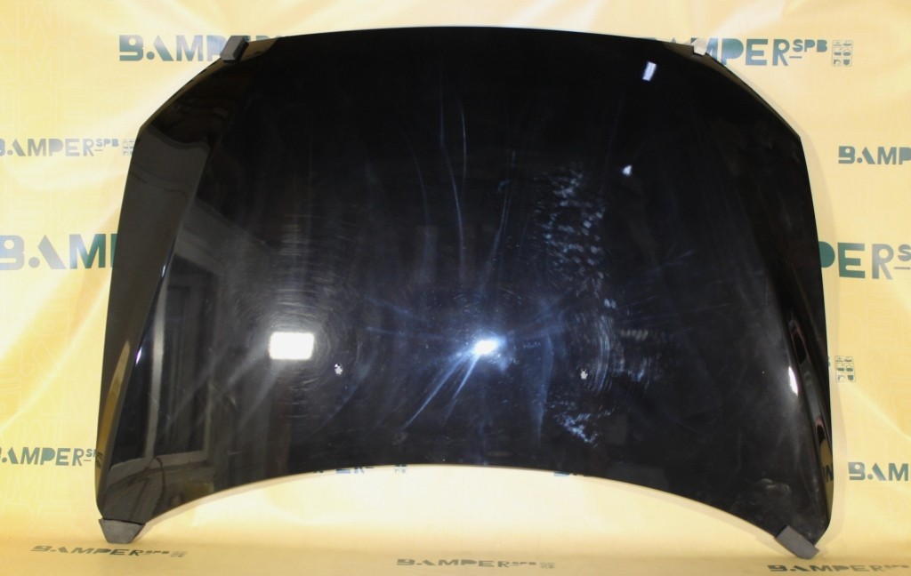 Капот Mitsubishi Lancer 10 2007-2015 X42 Amethyst Black, Labrador Черный Т.