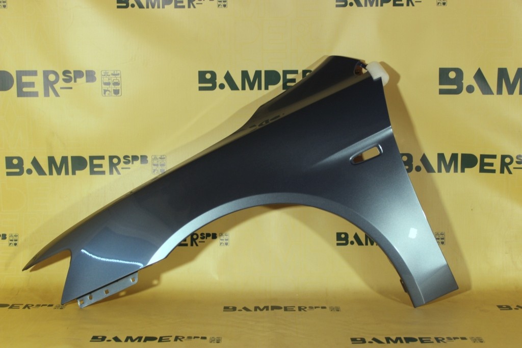 Крыло левое Mitsubishi Lancer 10 2007-2015 A86 Aqua Glasier, Greenish Silver Серо-зеленый
