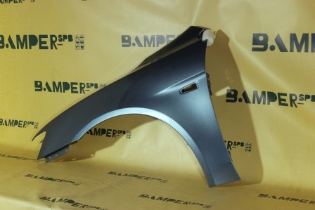Крыло левое Mitsubishi Lancer 10 2007-2015 A86 Aqua Glasier, Greenish Silver Серо-зеленый