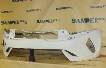 Бампер передний Kia K5 2020-2024 SWP SWA Snow White Белый перламутр Трехслойный