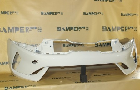 Бампер передний Kia K5 2020-2024 SWP SWA Snow White Белый перламутр Трехслойный