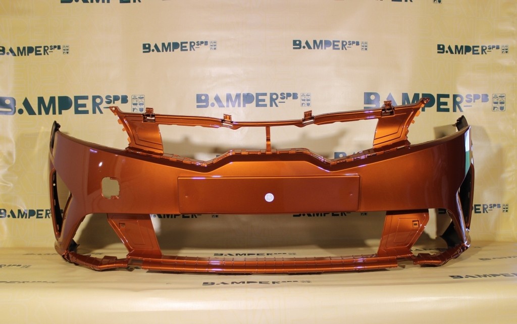 Бампер передний Kia Rio 4 FB 2020-2023 R7R Burnt Orange Оранжевый Т.