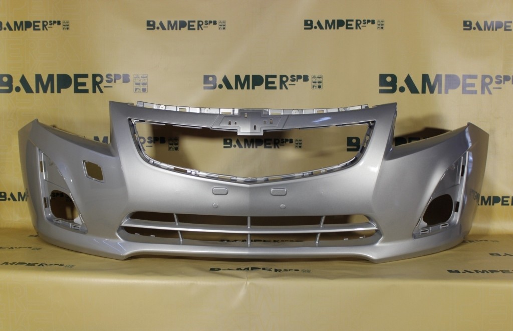 Бампер передний Chevrolet Cruze рестайлинг 2013-2016 GAN, 176 Switchblade Silver Серебристый