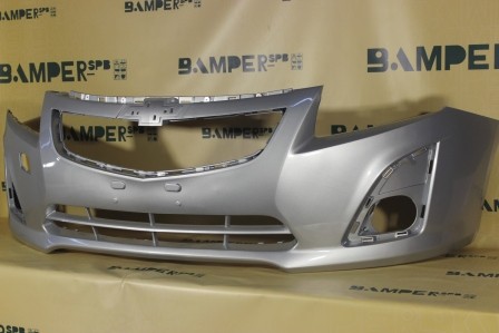 Бампер передний Chevrolet Cruze рестайлинг 2013-2016 GAN, 176 Switchblade Silver Серебристый