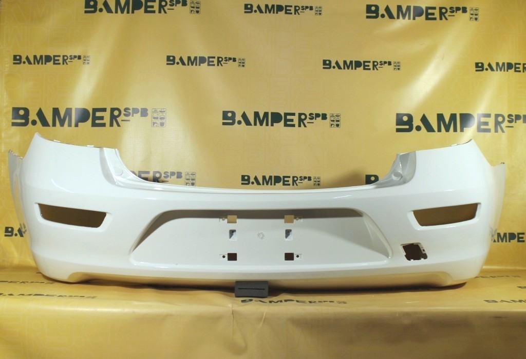 Бампер задний Chevrolet Cruze 2009-2016 хетчбэк GAZ, 40R Summit White Белый солид Т.