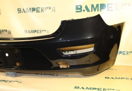Бампер задний Chevrolet Cruze 2009-2016 хетчбэк GAR, 22C Carbon Flash Черный металлик Т.
