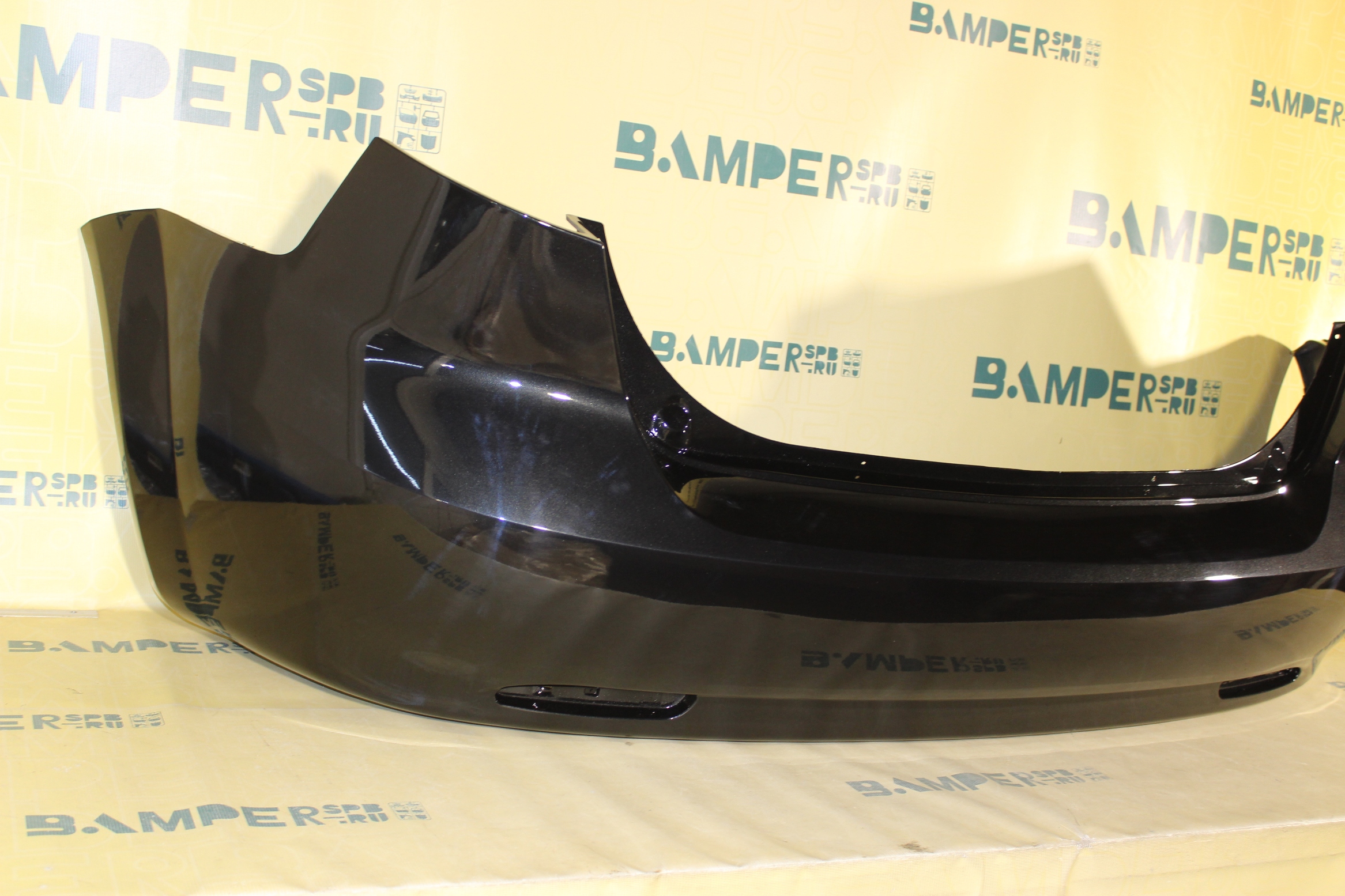 Бампер задний Chevrolet Lacetti 2004-2013 хетчбэк 87U Pearl Black Черный