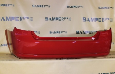 Бампер задний Chevrolet Lacetti 2004-2013 седан 73L, GGE, 71U Super Red Красный