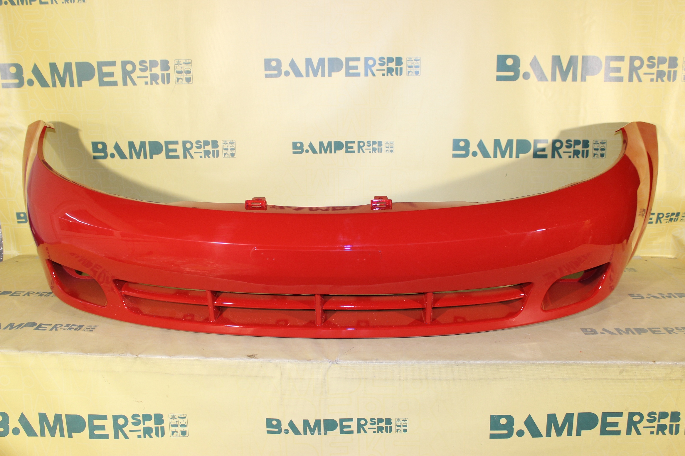 Бампер передний Chevrolet Lacetti 2004-2013 хетчбэк 73L, GGE, 71U Super Red Красный