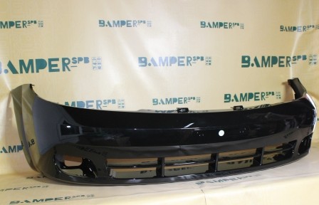 Бампер передний Chevrolet Lacetti 2004-2013 хетчбэк 87U Pearl Black Черный