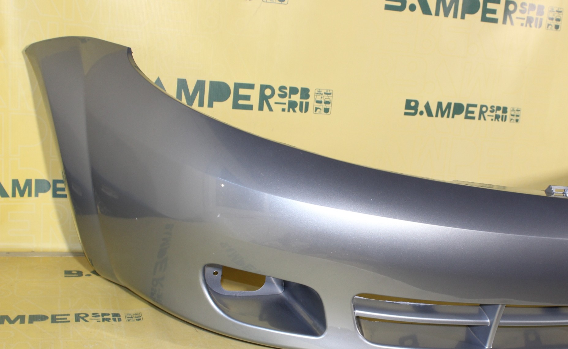 Бампер передний Chevrolet Lacetti 2004-2013 хетчбэк GCW Misty Lake Голубой металлик