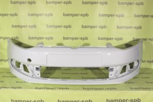 Бампер передний Volkswagen Polo 5 2010-2015 SDN B4, B9A, LB9A Candy White Белый Т.