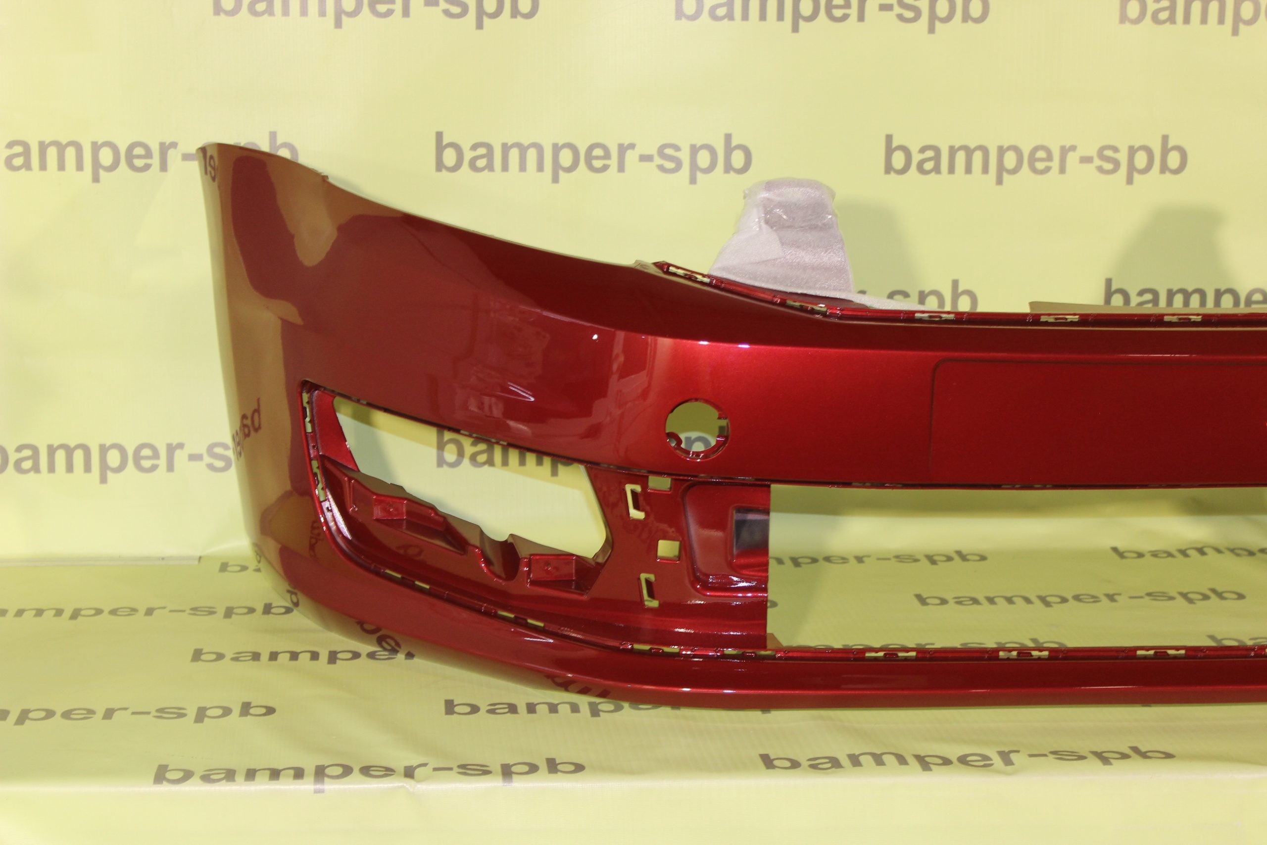 Бампер передний Volkswagen Polo 5 2015-2020 2K, LA3T Wild Cherry Red Красный