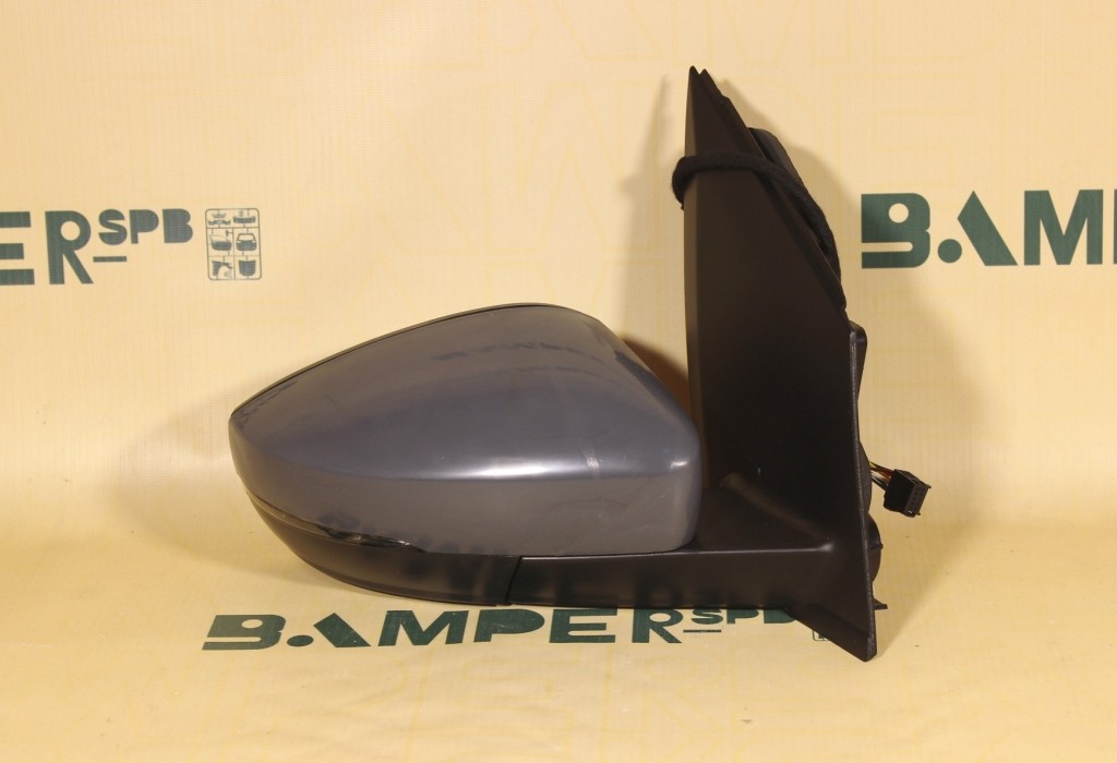 Зеркало Volkswagen Polo 5 2010-2020 8 конт. повторитель, обогрев, складывание правое А.
