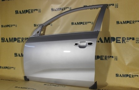 Дверь передняя левая Kia Rio 4 FB 2017-2023 седан RHM Sleek Silver Серебристый