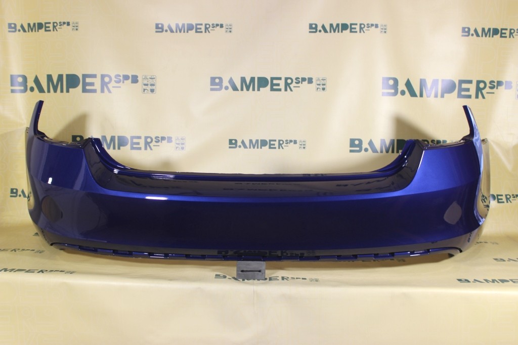 Бампер задний Skoda Rapid 2012-2020 0A, B5K, LB5K Reef Blue Синий Т.