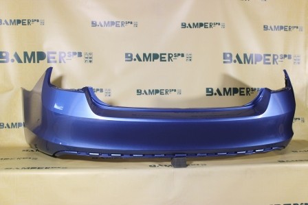 Бампер задний Skoda Rapid 2012-2020 G0, LQ5X Denim Blue Голубой Т.
