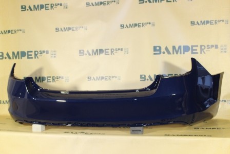 Бампер задний Skoda Rapid 2012-2020 Z5, LF5A Pacific Blue Синий Т.