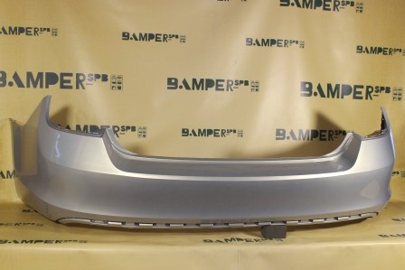 Бампер задний Skoda Rapid 2012-2020 7B, LR7L Silver Leaf Серебристо-желтый Т.