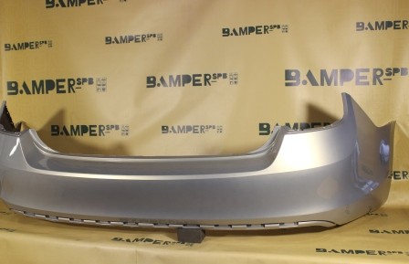 Бампер задний Skoda Rapid 2012-2020 7B, LR7L Silver Leaf Серебристо-желтый Т.